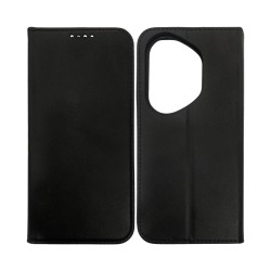 Capa Flip de Couro com Bolso Interno para Huawei Honor 400 Pro 5G Preto